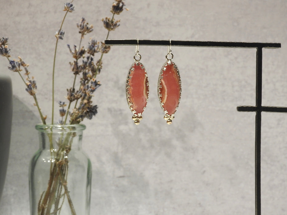 Rhodochrosite Earrings