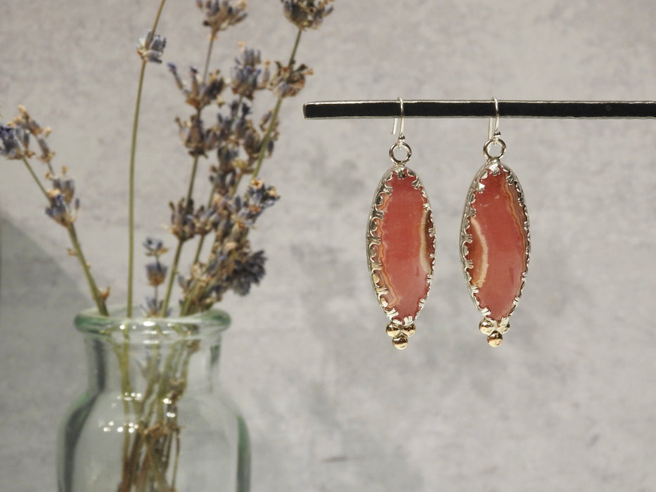 Rhodochrosite Earrings