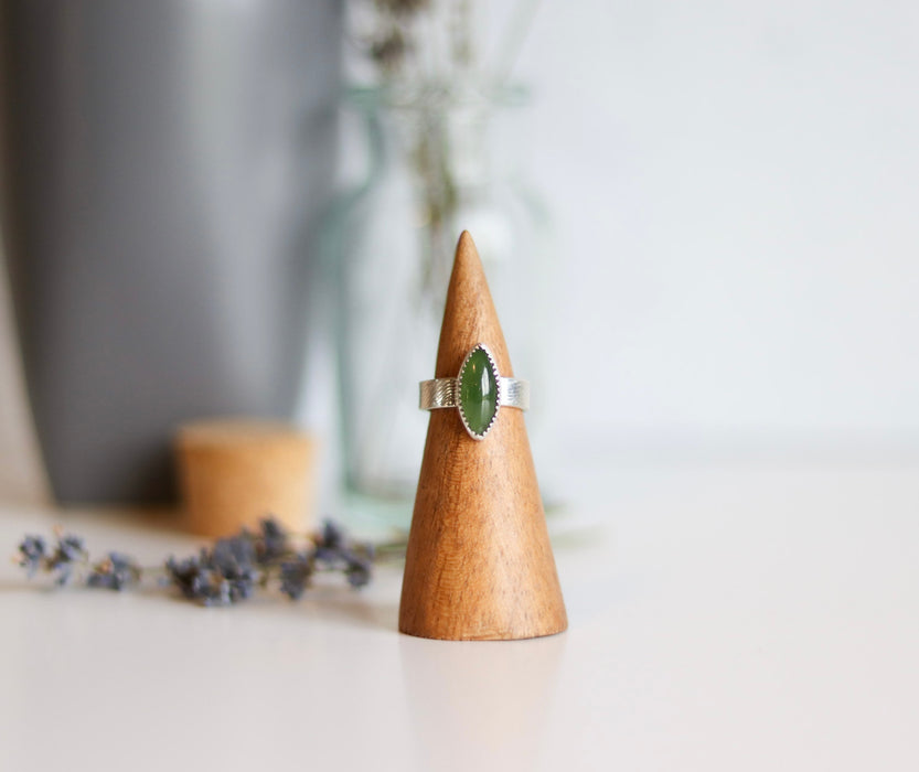 Jade Marquise Ring