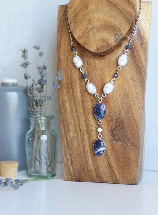 Sodalite Drop Necklace