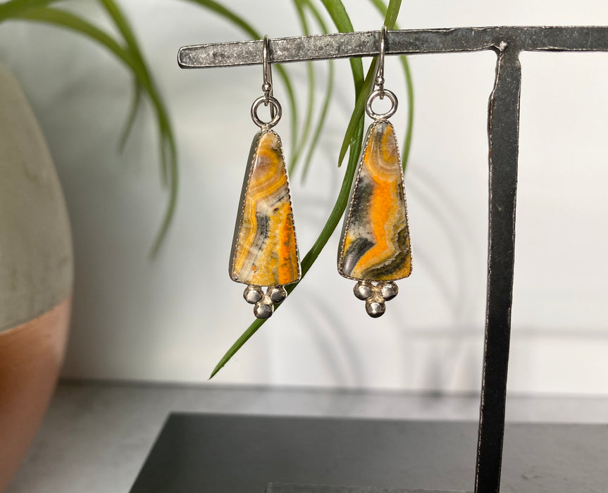 Bumble Bee Jasper Earrings